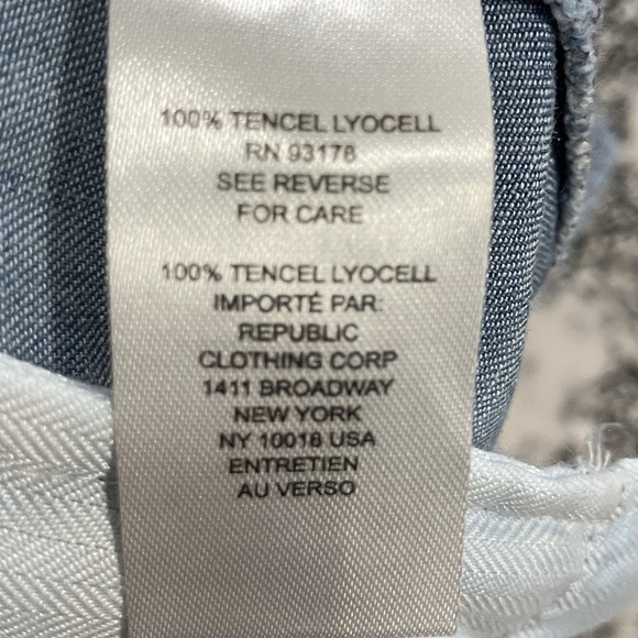 Elie Tahari Chambray Shorts Womens Size 4 Blue Tie Waist Lightweight Summer NWOT - Picture 10 of 12